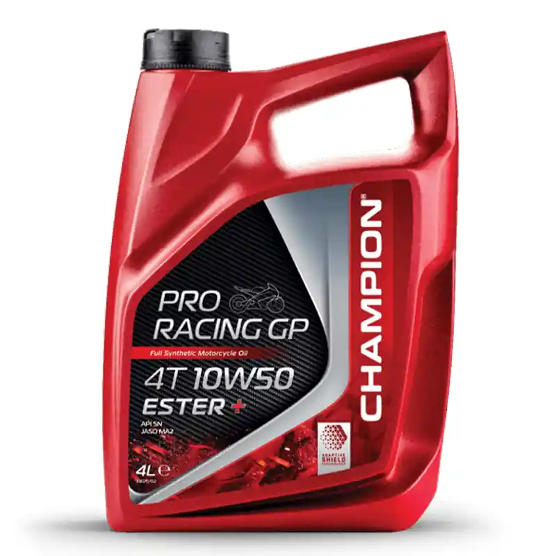 Meilleur Choix CHAMPION® Proracing GP 4T 10W-50 ESTER + huile moteur entièrement synthétique – 4 litres