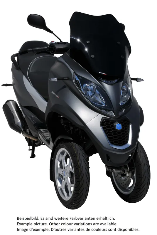 Pare-brise ERMAX Sport pour Piaggio MP3 400 HPE (-22), teinté/light black Prix Bas