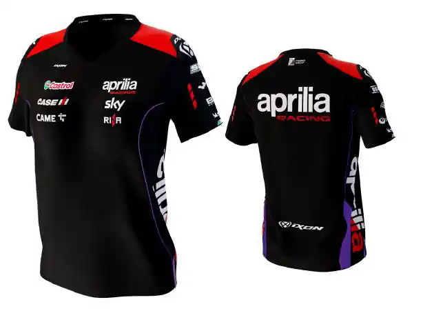 Livraison Express T-shirt Aprilia Racing Replica 2024 Femme XS
