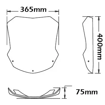 Commander Vite Pare-brise type original pour BMW F 800 ST (06-12), transparent