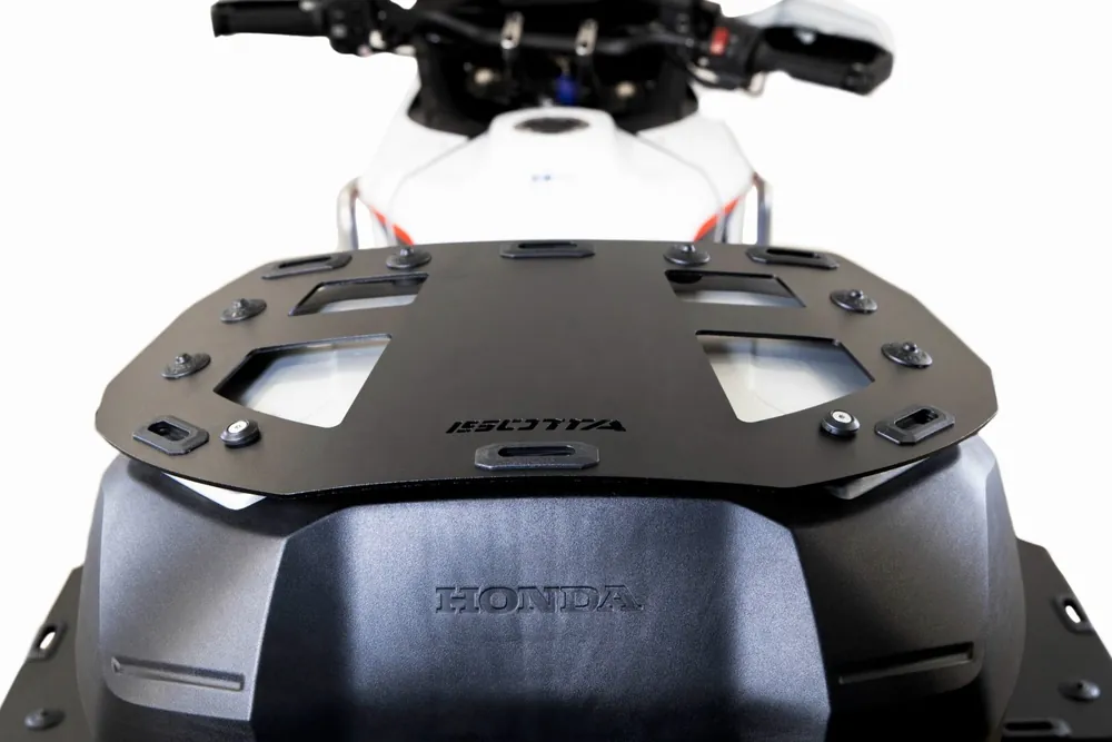 Livraison Express Porte-bagages pour topcase Honda XL 750 Transalp /NT 1100 /ADV 750 /NC 750 X, alu, noir