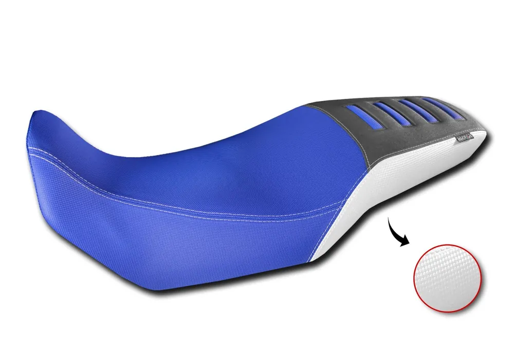Housse de siège pour Honda XL 750 Transalp, bleu / blanc / noir Expédition Rapide