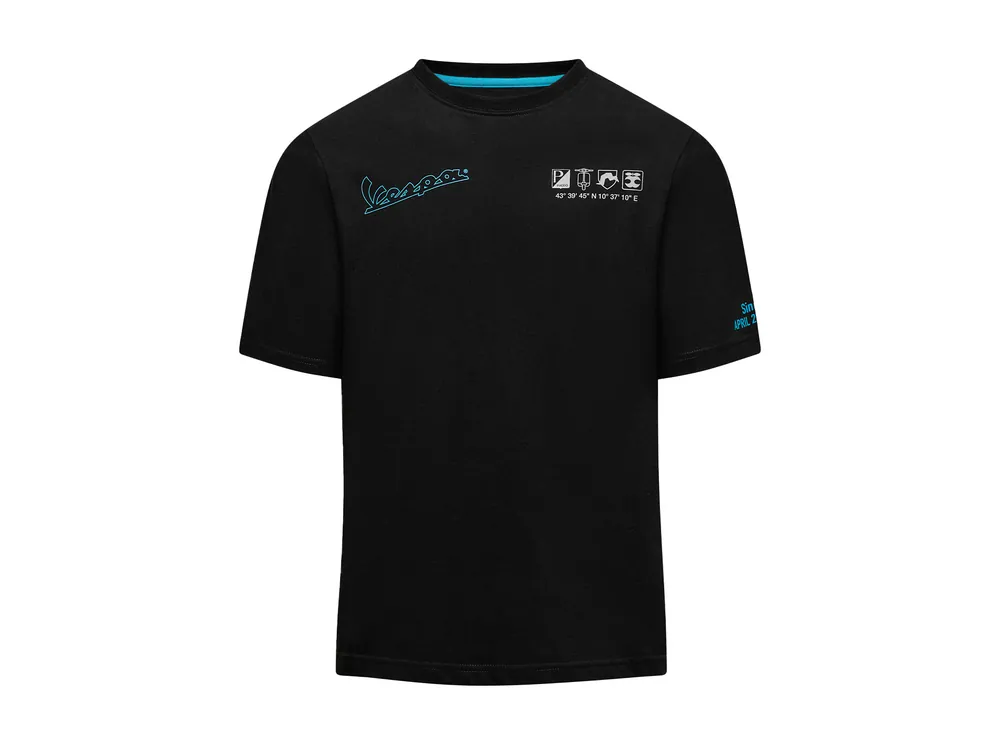 Vespa T-Shirt schwarz DEC-Kollektion XS Jusqu&rsquo;à Épuisement Des Stocks