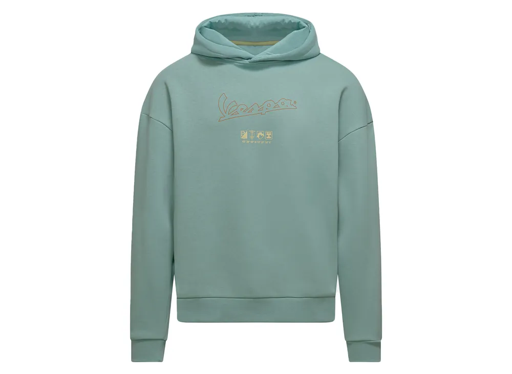Vespa Hoodie Origin grün DEC-Kollektion XS Pas Cher