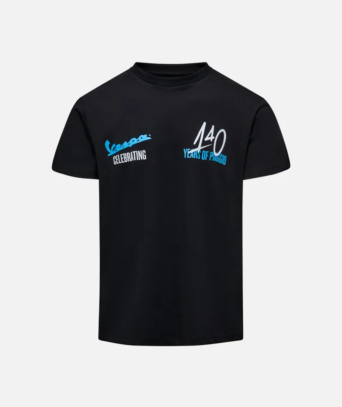 Super Prix T-shirt Vespa « 140 ans de Piaggio » noir bleu XS
