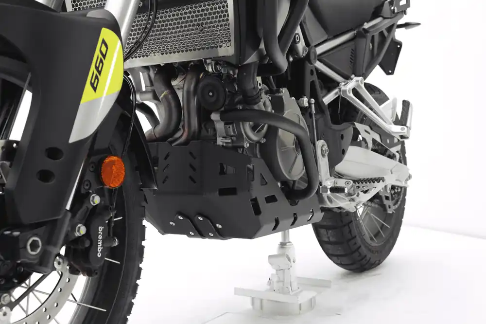Acheter Direct Protection moteur en aluminium noir pour Aprilia Tuareg 660