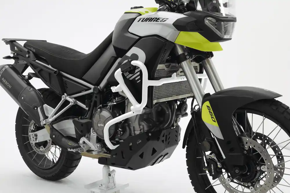 Commander Vite Arceau de sécurité blanc pour Aprilia Tuareg 660