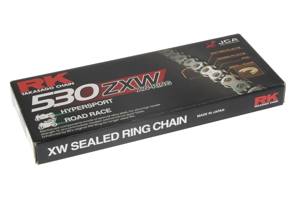 Prix Promo Chaîne RK XW-Ring, ZXW, pas : 530/108, ouverte y compris rivet creux, résistance à la traction : 5000 kg