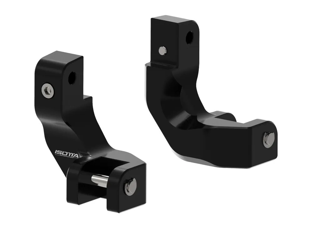 Authentique Kit de pose de repose-pieds passager pour Moto Guzzi V100 Mandello S Noir
