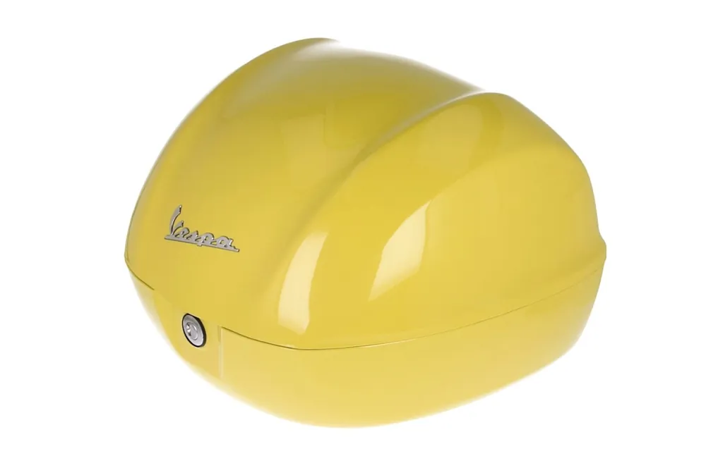 Top case Vespa 32 L jaune brillant L08 sans dossier Prix Cassé
