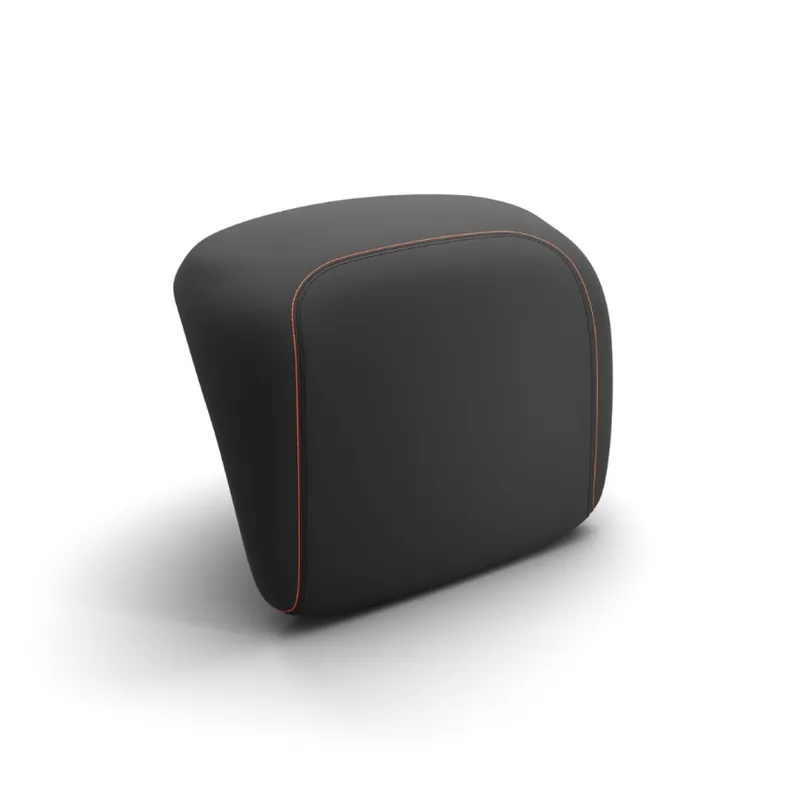 Prix Bas Dossier d&rsquo;origine pour top case Vespa GTS/GTV – noir, coutures rouges