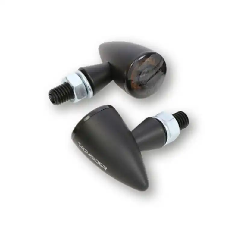 Meilleur Choix HIGHSIDER pro Apollo Bullet LED clignotant/feu de position noir/teinté 2en1, homologué E (paire)