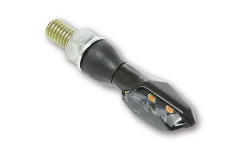 Expédition Rapide HIGHSIDER Pro Sonic-X2 LED Indicator boîtier noir / lentille gris fumée (paire), avant & arrière
