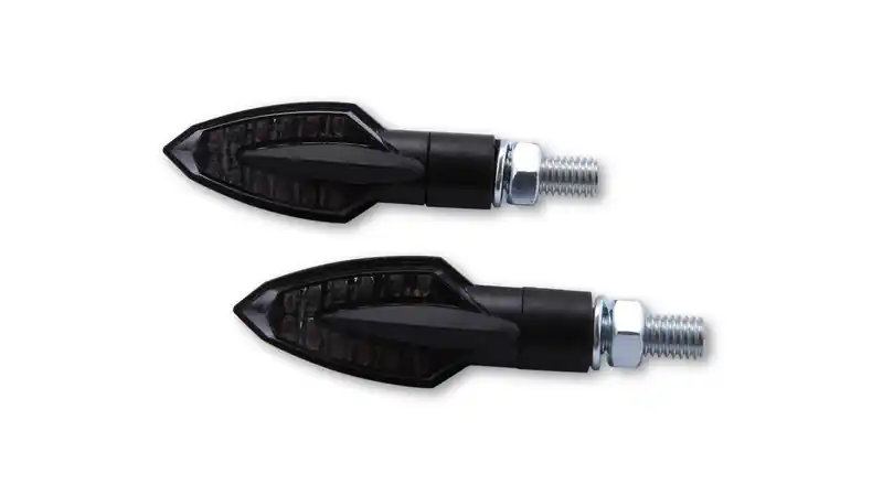 HIGHSIDER Smart Vinci LED clignotants boîtier noir / lentille gris fumée (paire), avant & arrière Quantité Limitée
