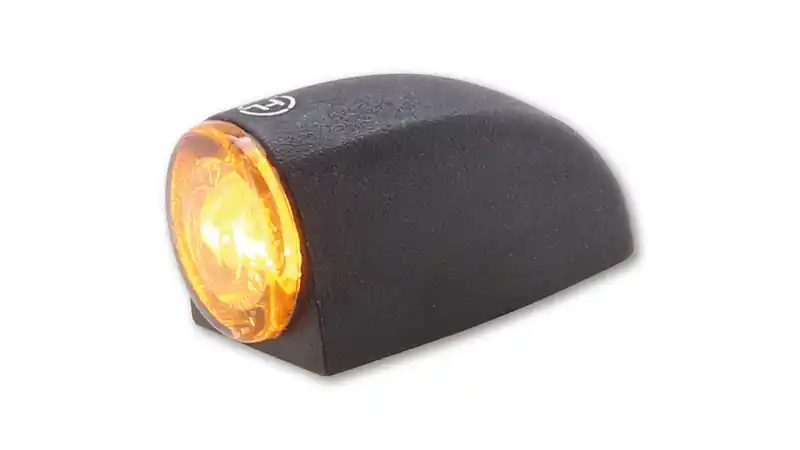 Remise HIGHSIDER Pro Proton Three LED Clignotants corps noir / lentille gris fumée (paire), avant & arrière
