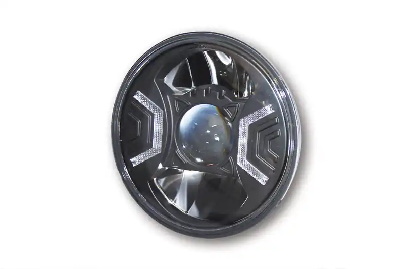 HIGHSIDER pro 7 pouces Insert de phare principal type 2 LED noir E-approuvé (1pc) Prix Bas