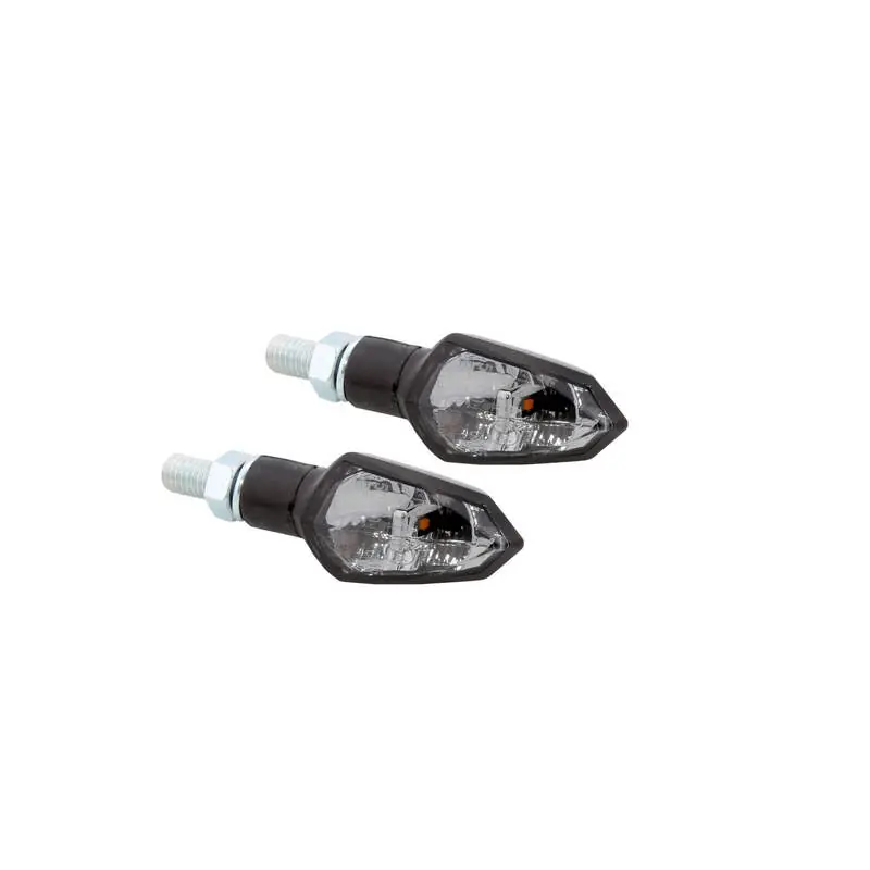 Commander Maintenant HIGHSIDER Smart Shield-TS LED Blinker Gehäuse Schwarz / Linse Rauchgrau (Paar), Vorn & Hinten
