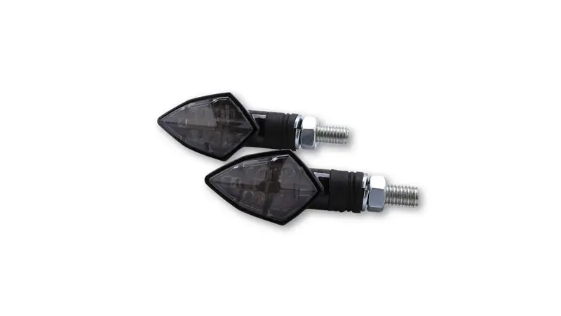 Remise HIGHSIDER Smart Rock LED clignotants boîtier carbone / lentille gris fumée (paire), avant & arrière