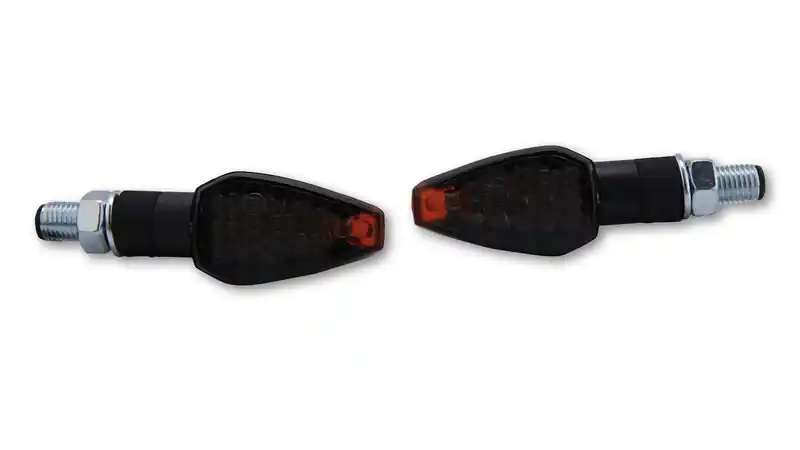 HIGHSIDER Smart Peak LED Clignotants boîtier noir / lentille gris fumée (paire), avant & arrière Quantité Limitée