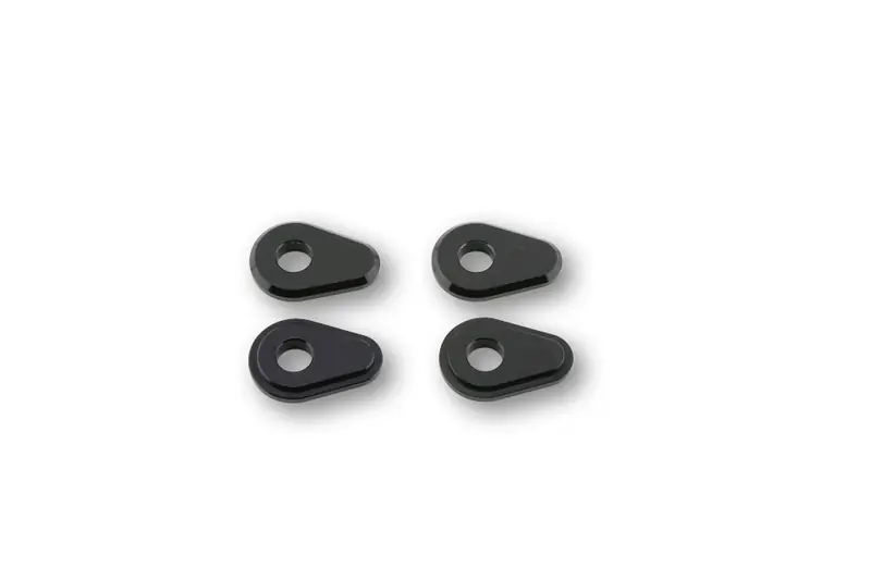 Vente Flash HIGHSIDER smart Plaques de montage Indy Spacer Aluminium noir, Pour Yamaha
