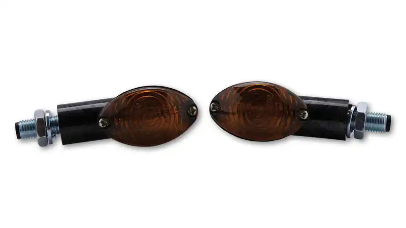 HIGHSIDER Smart Cateye ampoules mini-clignotants boîtier noir / lentille gris fumée (paire), avant & arrière Pas Cher