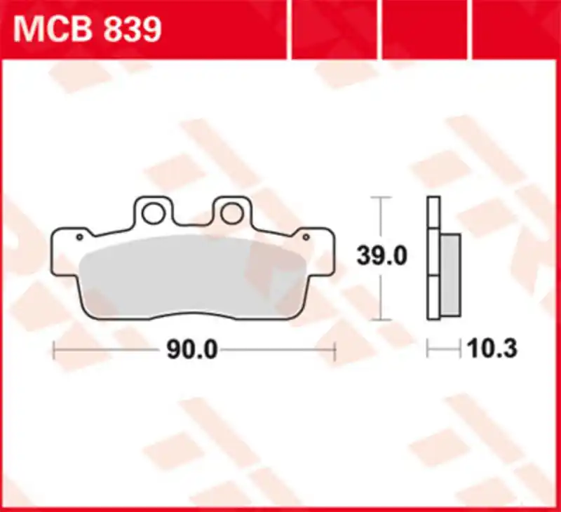 Top Vente TRW Lucas Garniture de course MCB816SRQ