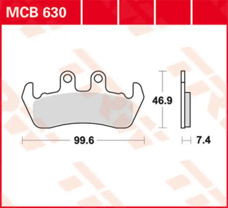 Réduction TRW Lucas plaquette de frein MCB502