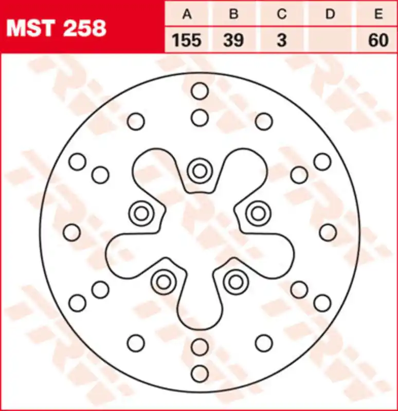 TRW Lucas Disque de frein MST384, rigide Offre Limitée