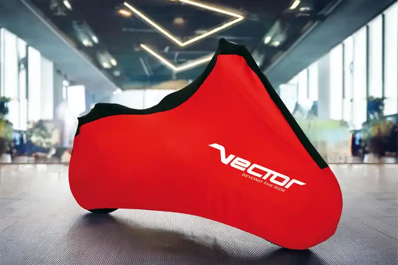 VECTOR Stretch Abdeckplane Innen für Motorrad/Scooter – Rot – M Réduction