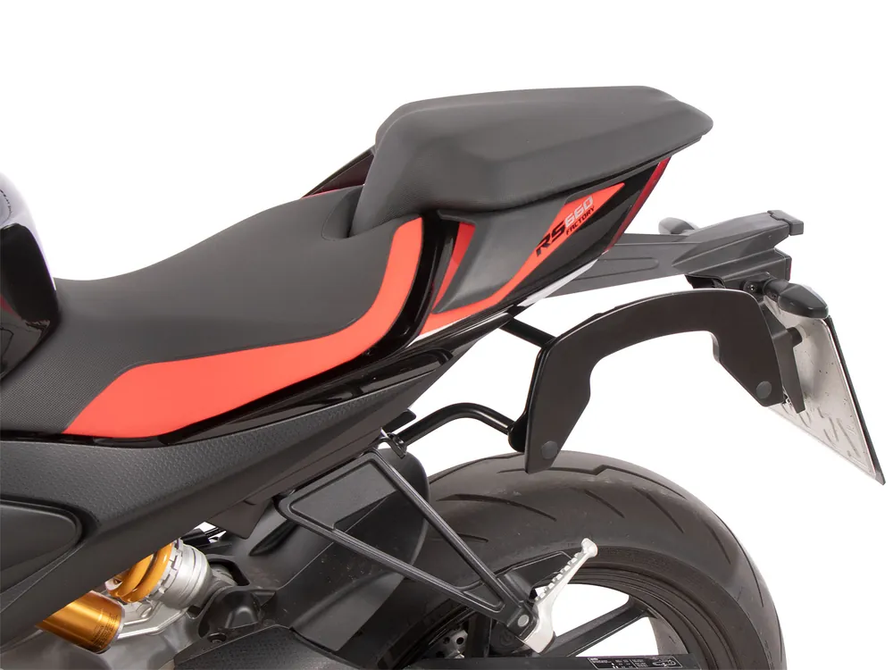 Supports latéraux C-Bow noirs pour Aprilia RS 660 / Factory (25-) Hepco & Becker Prix Bas