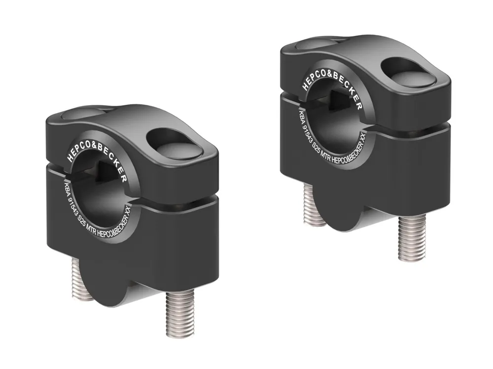 Augmentation du guidon H=25 mm pour Aprilia RSV Mille/Tuono (02-05) Hepco & Becker Noir Prix Bas