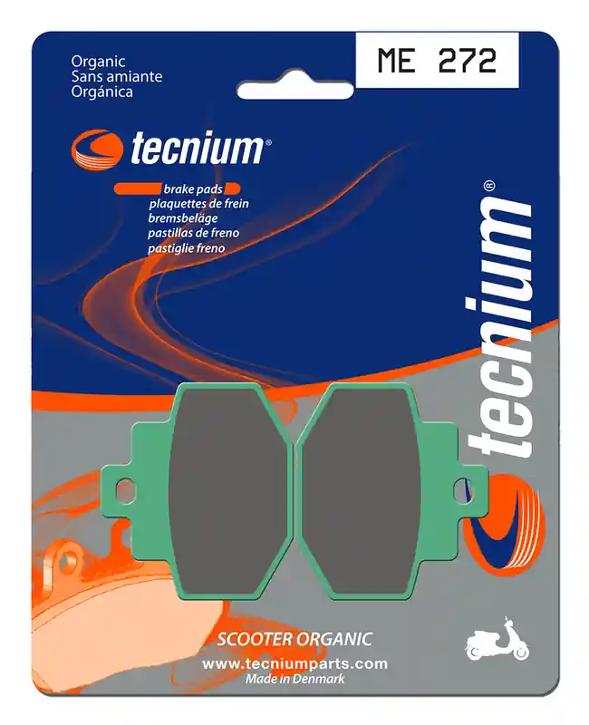 Achat Immédiat Plaquettes de frein organiques pour scooter Tecnium – ME272