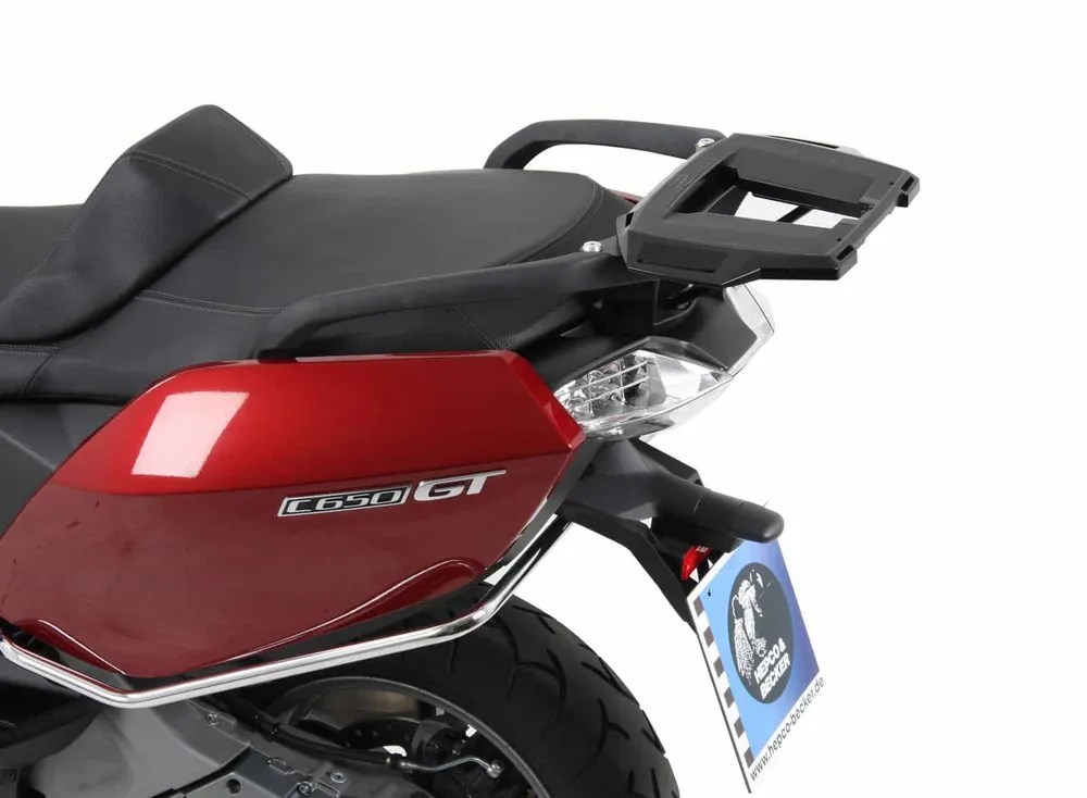 Seulement Aujourd&rsquo;hui Support de topcase Alurack noir pour BMW C 650 GT (12-21) Hepco & Becker