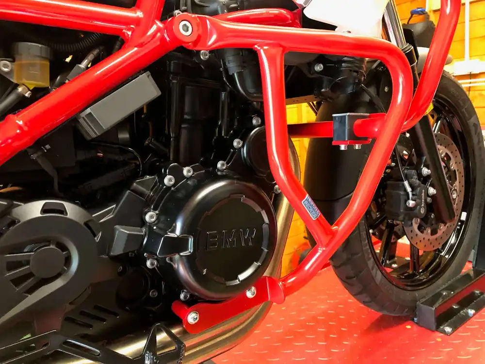 Arceau de protection moteur rouge pour BMW F 800 GS (08-18) Hepco & Becker Prix Réduit