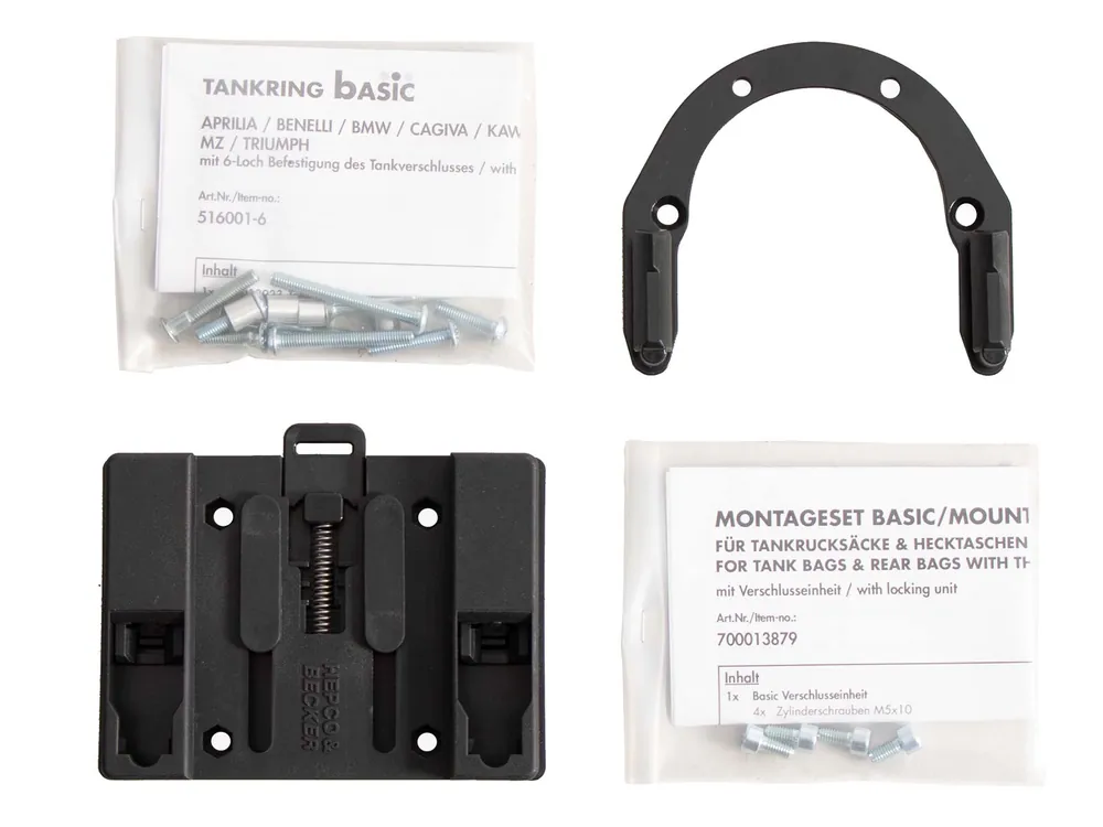 Anneau de réservoir Basic avec unité de fermeture de la sacoche de réservoir pour BMW G 310 GS (17-) Hepco & Becker Affaire À Saisir