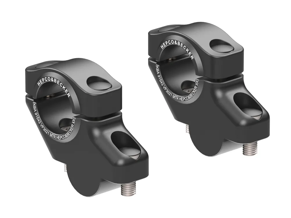 Augmentation du guidon H=30 mm avec décalage de 21 mm en arrière pour BMW G 650 X Country (2007)/Moto (07-09) Noir Retour Gratuit