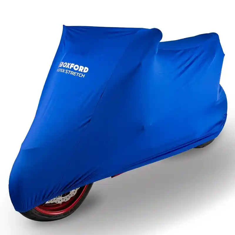 Offre Exclusive Oxford Indoor Abdeckplane Protex Stretch Blau – Motorrad / Scooter – S