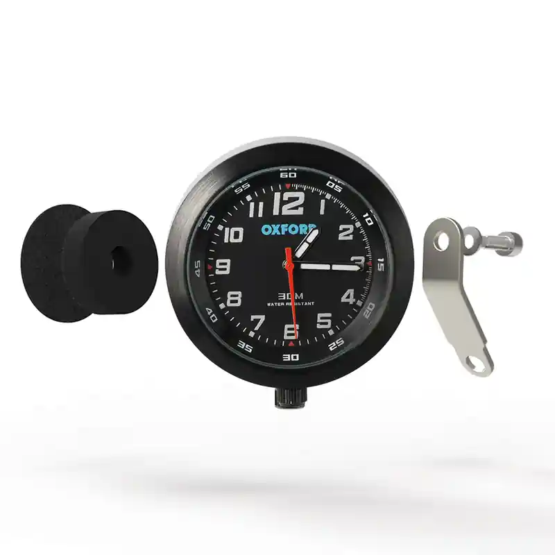ANALOGUE CLOCK BLACK FACE/BLACK Commander Maintenant