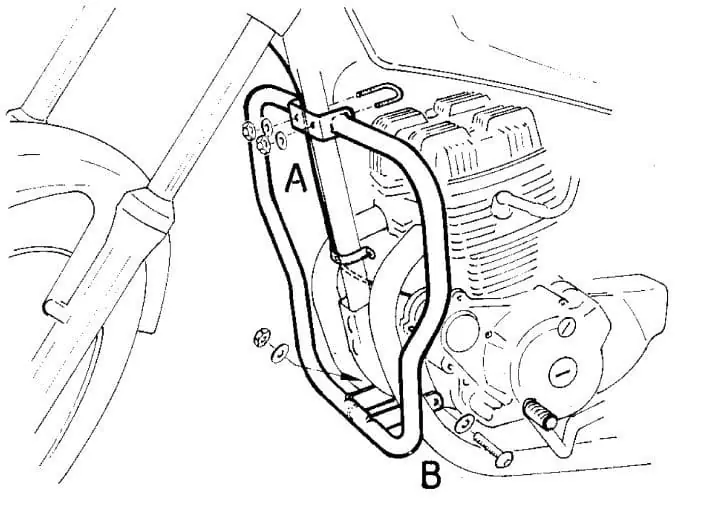 Arceau de protection moteur chromé pour Honda CB 250 Two-Fifty (96-98) Hepco & Becker Prix Réduit