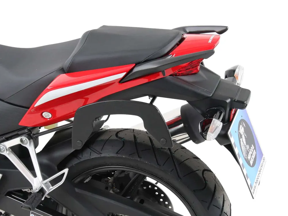 Vente Directe Supports latéraux C-Bow noirs pour Honda CBR 300 R (14-17) Hepco & Becker