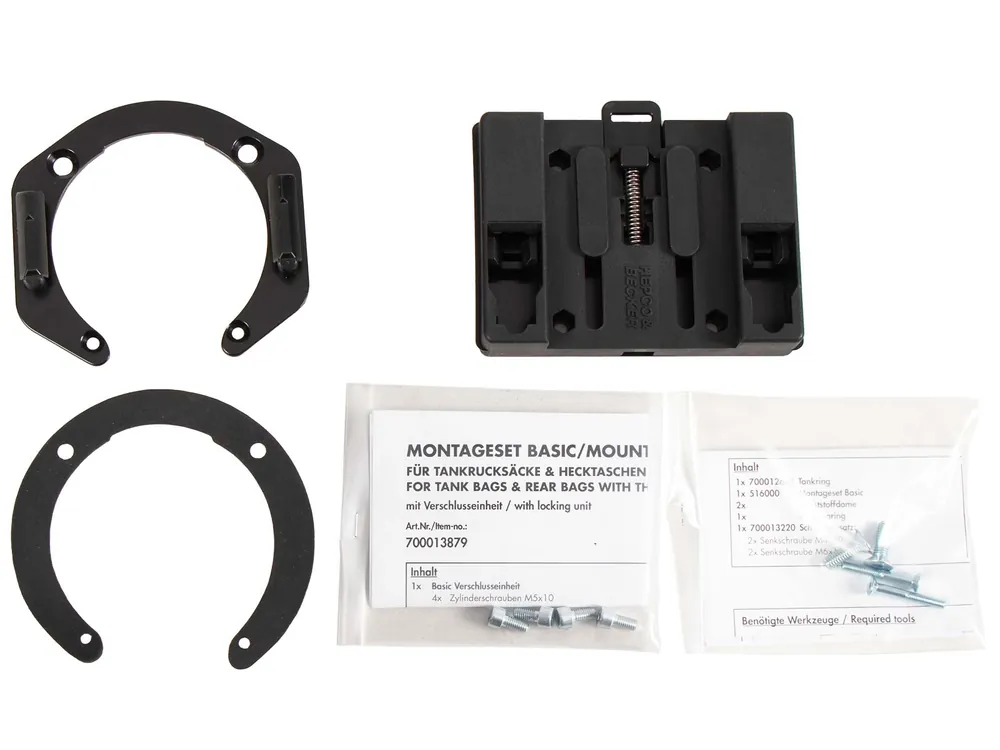 Anneau de réservoir Basic avec unité de fermeture de la sacoche de réservoir pour Honda CBR 900 RR (00-03) Hepco & Becker Dernier Modèle