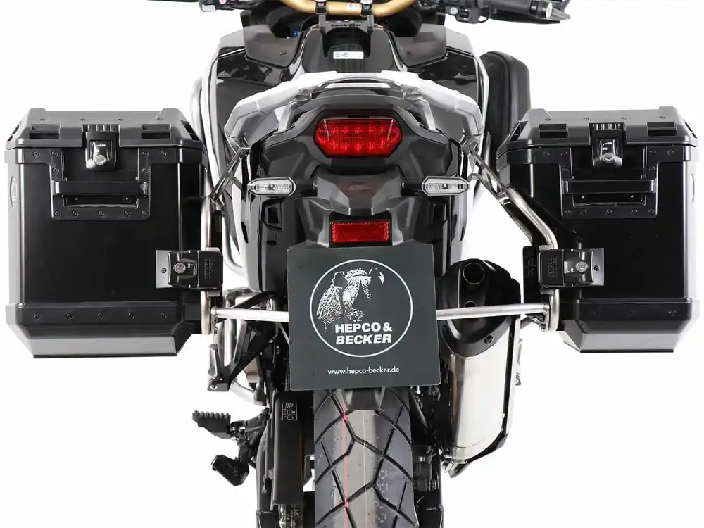 Affaire À Saisir Kit de valises Xplorer Cutout noir + support Cutout argent pour CRF 1100 Africa Twin /Adventure (20-23)