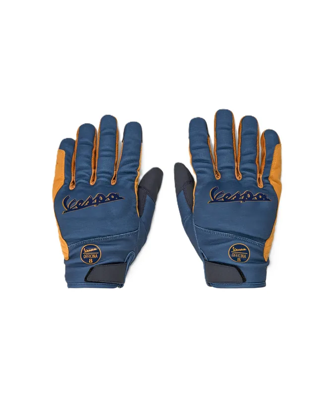Gants Vespa Officina 8 bleu jaune S Acheter Direct