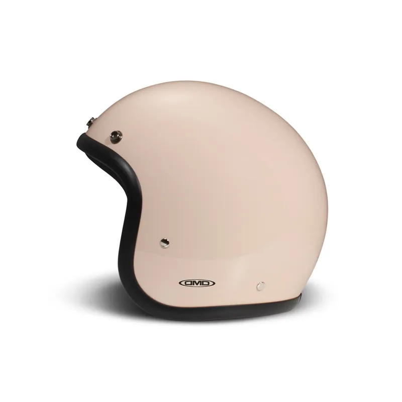DMD casque jet rétro, beige, brillant, Cipria, fibre de verre, ECE 22.06 XS Promotion