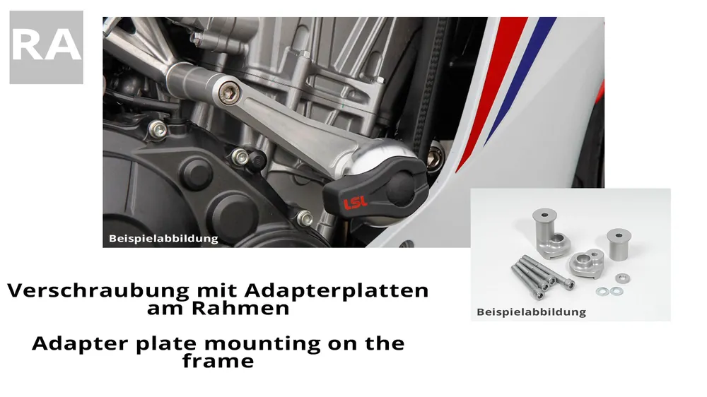 Acheter Direct LSL Crash Pad Befestigungskit für KTM Duke 790, schwarz