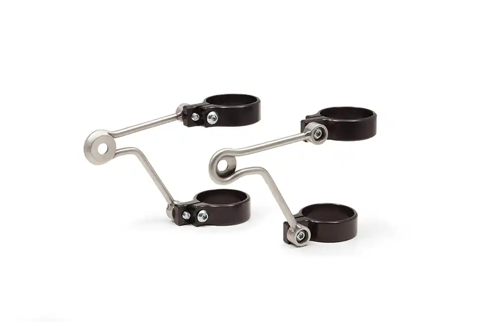 Certifié LSL Lampenhalter 53/55mm, Edelstahl mit Blinkeraufnahme