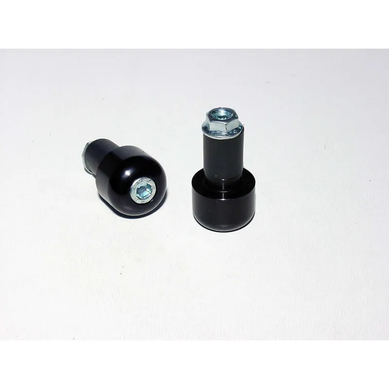 Commande En Gros LSL Lenkerendstücke Aluminium, zylindrisch, klein, für 22,2 mm Lenker, mit Gummiklemmung, schwarz