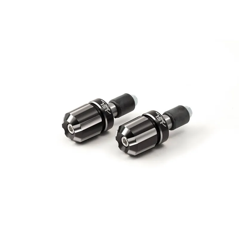 Livraison Express LSL Lenkergewichte Alu, zweifarbig, schwarz – silber, mit Logo, Ø14 & 18mm