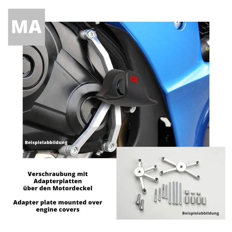 Commander Maintenant LSL SlideWing Befestigungskit für Honda CBR1000RR, 2009- (mit ABS)