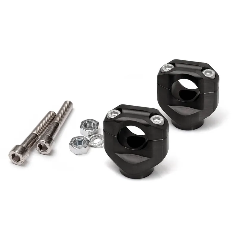 LSL Universal-Klemmbock-Kit, Schraubenlänge 75 mm, für 22,2 mm Lenker, schwarz Commander Maintenant